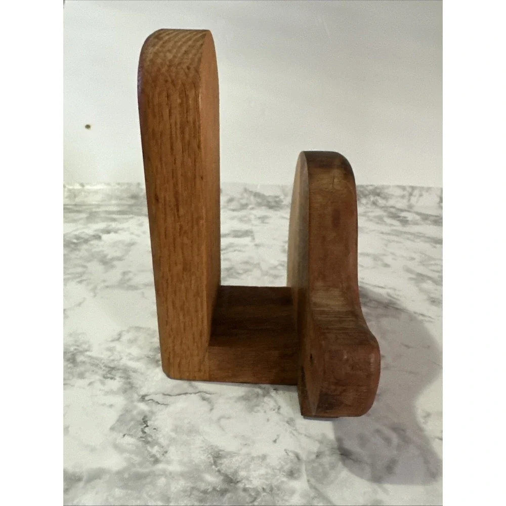 Turtle‎ Napkin Holder Wood Hand Carved MCM Vintage Decor